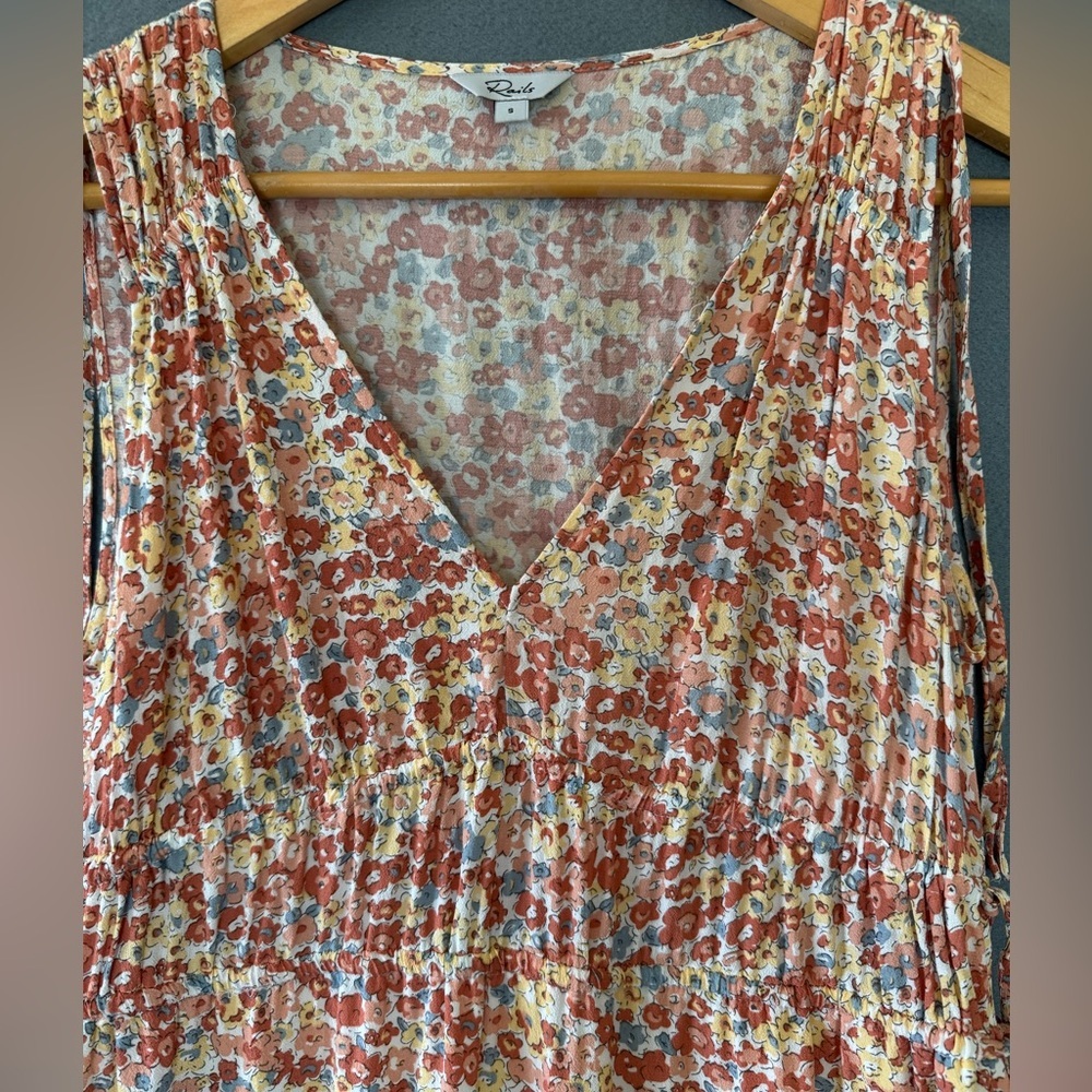 Rails Constantine Floral Midi Dress Multi Wildflower Sleeveless - Picture 7 of 13